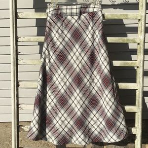 Lined warm long skirt